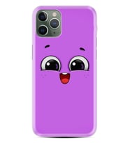 Apple iPhone 11 12 13 14 Pro Max Kılıf Desemli Silikon Purple Sweety 1717