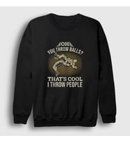 Presmono Unisex Siyah Throw Ufc Mma Hediye Güreşçi Güreş Sweatshirt 499317tt