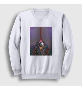Presmono Unisex Beyaz Currents Tame Impala Sweatshirt 377873tt (Beyaz)
