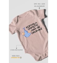 Kopyala yapıştır, ama yazılı Kısa Kollu Bebek Body %100 Pamuk