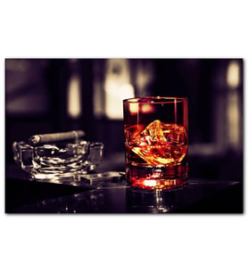 Cakatablo Puro ve Buzlu Viski MDF Tablo