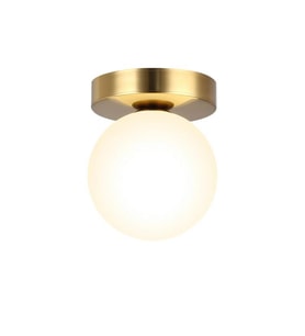 Rsylight Metal Modern Eskitme Kaplama Opal Camlı Tavan Plofyoner Tekli  Avize
