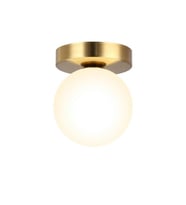Rsylight Metal Modern Eskitme Kaplama Opal Camlı Tavan Plofyoner Tekli  Avize