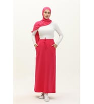 Beli Bağlamalı Cepli Spor Etek - 00152.025 - Fuşya