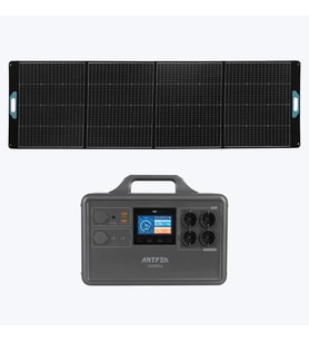 ANTFEA S2200 Pro + 300W Taşınabilir Güneş Paneli [ 2.4 kW / 2.2 kWh / 300 W ]