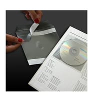 Plastik CD ve DVD Zarfı, Arkası Yapışkanlı, 100 mikron, 100 adet