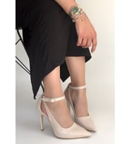 Wenni Bej Rugan Stiletto Ayakkabı