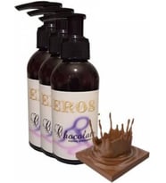 Eros Hologramlı Chocolate Erotic Massage Oil 120 ml Çikolata Kokulu Yağı 3 Adet