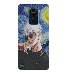 Xiaomi Redmi NOTE 9 Uyumlu Satoru Gojo Tasarımlı Şeffaf Telefon Kılıfı