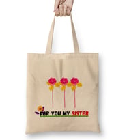 For You My Sister Flowers Bez Çanta Uzun Saplı