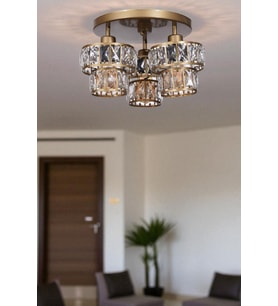 LEO 3 LÜ TEPSİLİ ESKİTME PLAFONYER AVİZE