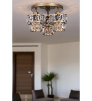 LEO 3 LÜ TEPSİLİ ESKİTME PLAFONYER AVİZE
