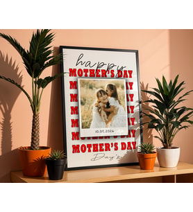 Stüdyo 14 Kişiye Özel Anneler Günü Hediyesi Mother's Day Çerçeveli Tablo - Anneye Hediye - Anneler Günü Hediyesi - (Siyah)