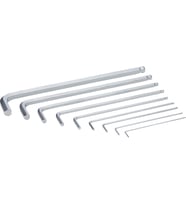 Wera 950 Pkl/9 Sm N Sb Açılı Anahtar Seti, Metrik, Krom Kaplama, 9 Parçalı, 05073391001