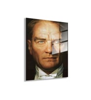 Cam Tablo Atatürk Portresi