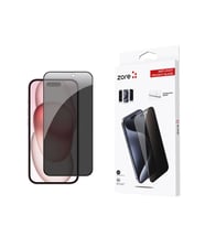Apple iPhone 15 Uyumlu Zore Anti-Dust Privacy Temperli Ekran Koruyucu (Siyah)