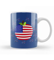 Apple İndependence Day 4th Of July Gift Celebration Patriotic Kupa Bardak Porselen