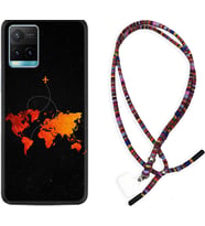 Vivo Y11S Y21S Y20 Y20S Y70 Kılıf Boyun Asklı Rasta Silikon İz Bırakan Uçak 1778