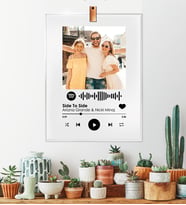 Deri Askılı Spotify Barkodlu Dekoratif Pleksi plak