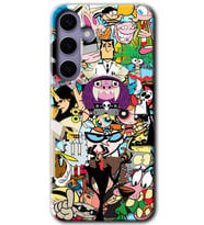 Galaxy S24 Kılıf HD Desen Baskılı Kılıf - Süper Çizgi Kahramanlar