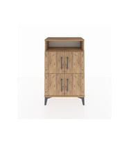 Arges Komodin Tek Raflı 4 Kapaklı 60x30x96 Çam-Çam