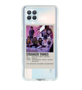 Oppo Reno 4 Lite Uyumlu Stranger Things Minimalist Poster Desenli Şeffaf Telefon Kılıfı