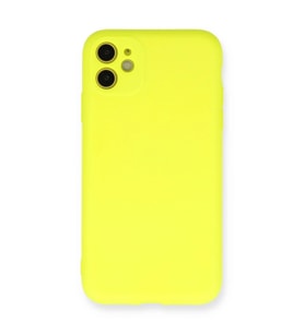 İphone 11 Kılıf Nano İçi Kadife - Sarı