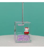 Hello Kitty Tasarımlı Sulu Simli Notluk -Not  Tutacağı