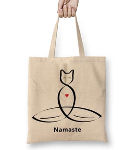 Yoga Namaste Bez Çanta Uzun Saplı