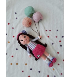 Örgülü Şirin Bebek Amigurumi Organik Oyuncak
