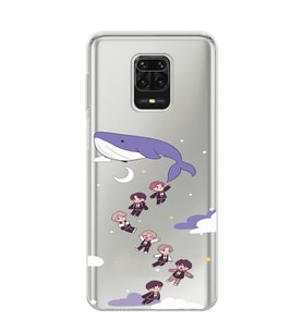 Redmi Note 9 Pro / 9s Uyumlu Sevimli BTS Karakterler Tasarımlı Şeffaf Telefon Kılıfı