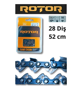 ROTOR 3/8LP 1.3 56 28 diş Motorlu Testere Zinciri (Sarı-Gri)