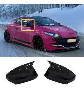 Renault Megane 3 Batman Yarasa Ayna Kapağı Piona Black ABS 2008-2016
