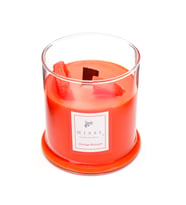 Büyük Üfleme Cam Ahşap Fitilli Orange Blossom Vegan Mum (380 gr)