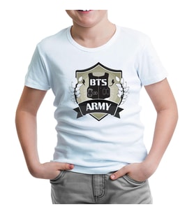 BTS - Army Arma Beyaz Çocuk Tshirt