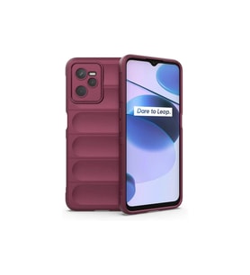 Realme C35 Kılıf Optimum Silikon - Bordo