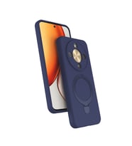 Honor X9D Kılıf M-safe Şarj Özellikli Standlı Zore Samara Kapak (Lacivert)
