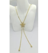 Star Shine Gold Asansör Kolye (40 cm)