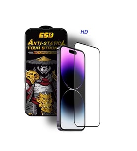 İphone 12 Uyumlu Anti-Static 9H Full Glass Ekran Koruyucu SAFİR CAM HD