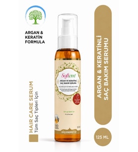Softem Argan ve Keratinli Saç Bakım Serumu 125 ml Argan & Keratin Formula