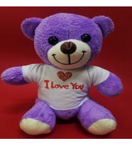 I Love Yazılı Tişörtlü Peluş Oyuncak Ayıcık & Hediyelik Ayı -  Bayana Hediye Peluş Ayıcık
