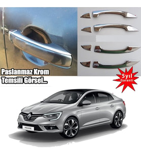 Renault Megane 4 Kapı Kolu Kromu Nikelajı  2016 Sonrası