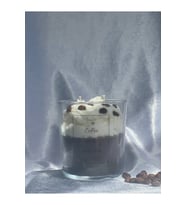 Büyük Boy Gerçek Kahve Çekirdekleri Coffee Cream Çikolata Vanilya Kokulu Aromaterapi Mum