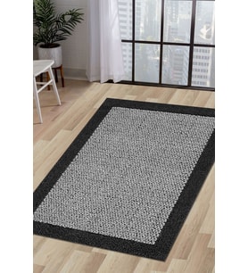 Dijidekor Halı Antrasit Cool KR4040 Yıkanabilir  Kesme İnce Yolluk Kilim Salon Halısı Modelleri