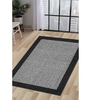 Dijidekor Halı Antrasit Cool KR4040 Yıkanabilir  Kesme İnce Yolluk Kilim Salon Halısı Modelleri