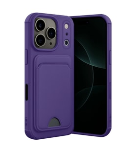 Apple İphone 17 Pro Kelvin Kartvizitli Silikon - Derin Mor