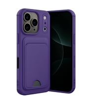 Apple İphone 17 Pro Kelvin Kartvizitli Silikon - Derin Mor