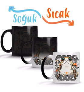 Porg Wars Sihirli Kupa Bardak Porselen