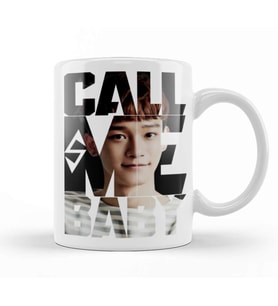 Exo Chen Call Me Baby Typography Kupa Bardak Porselen
