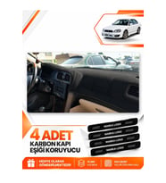 SUBARU LEGACY B4 (1998-2003) Uyumlu Ön Torpido Koruma Kılıfı Halısı - Siyah